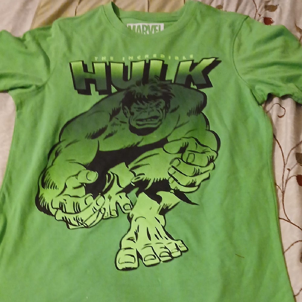 Marvel Green Hulk Graphic Tee Short Sleeve